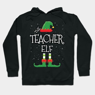 TEACHER Elf Family Matching Christmas Group Funny Gift Hoodie